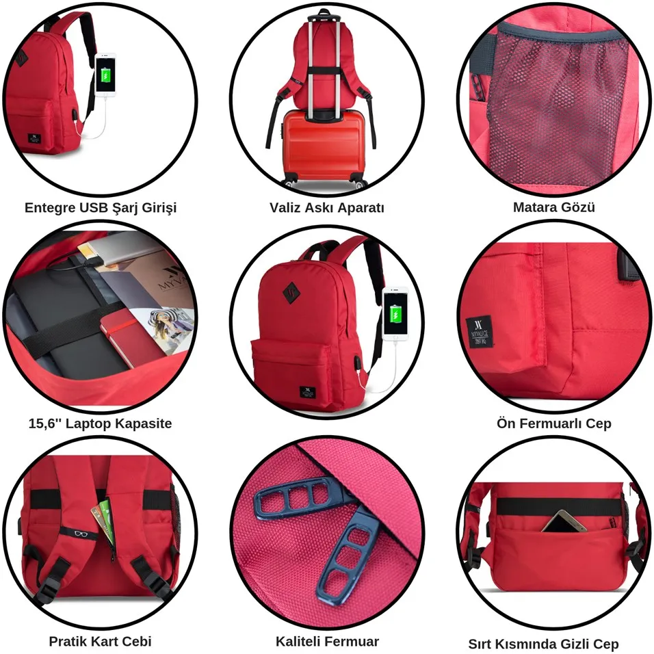 High Quality My Valice Smart Bag Specta With Usb Charging Port Backpack