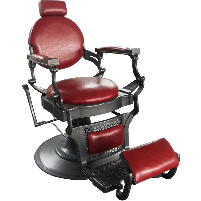 Great Foshan Factory New Design Black And Red Hair Salon Men Barber Chair Sale Cheap 