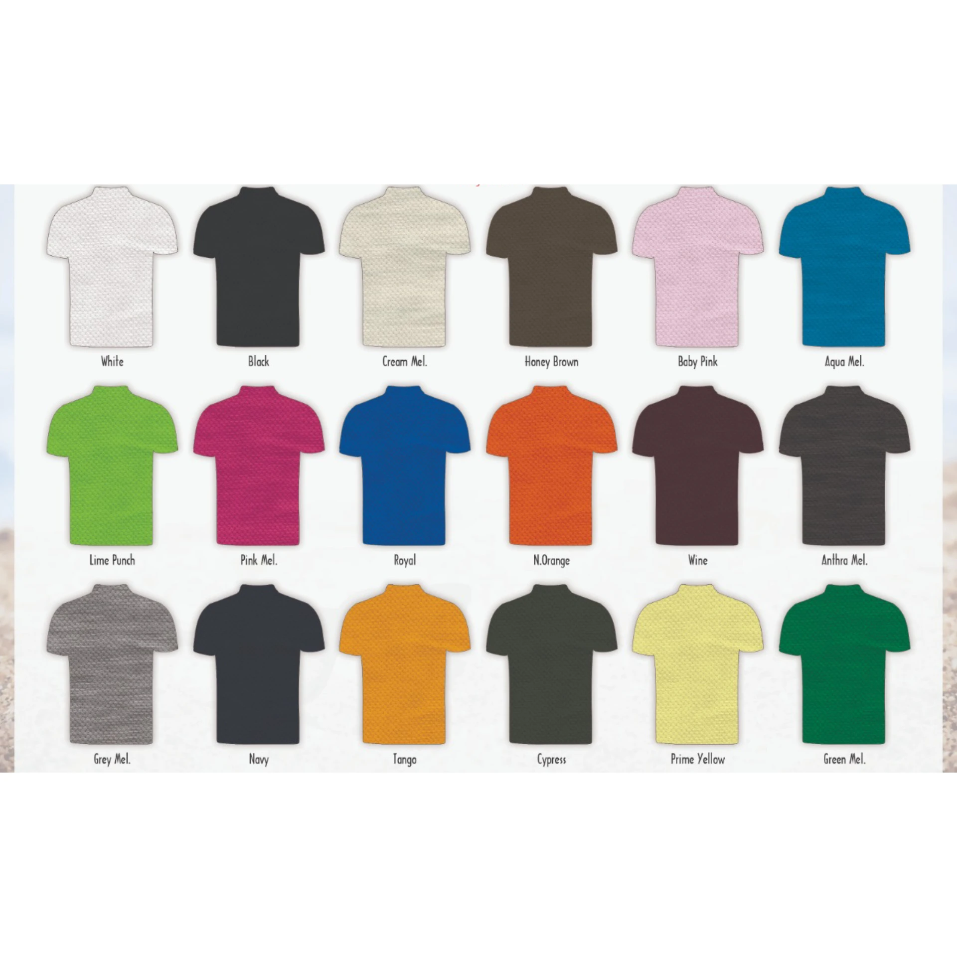 Premium Quality Polo T Shirts 60 Cotton 40 Polyester Fabric