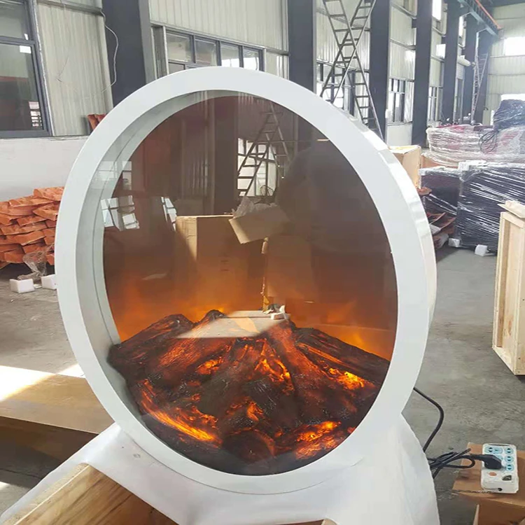 round electric fireplace-3
