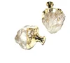 Rough Crystal Quartz Drawer Natural Stone Pulls knobs with plating