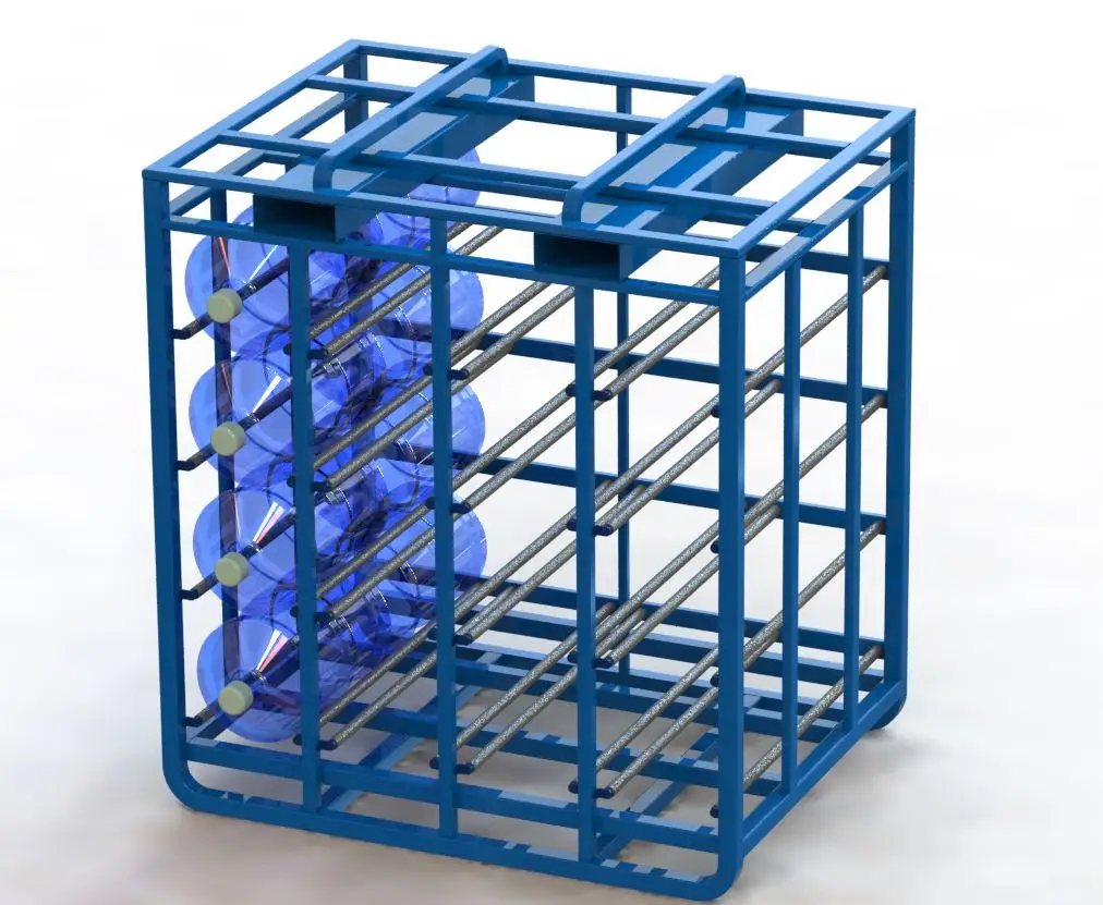 Chairborne Durable 5 Gallon Water Bottle Rack Metal Transport Rack