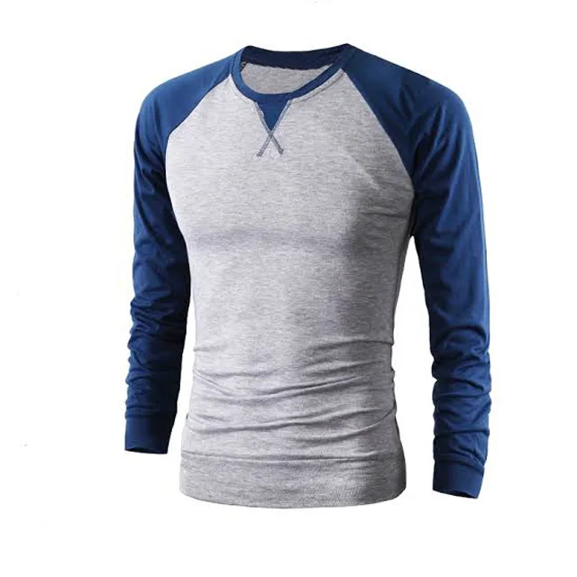 Custom Two Tone Color Cotton Polyester Men's T Shirt 100% Cotton Dual ...