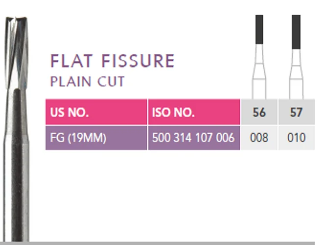 Prima Dental Flat Fissure Plain Cut Bur Fg Carbide Bur Buy Diamond