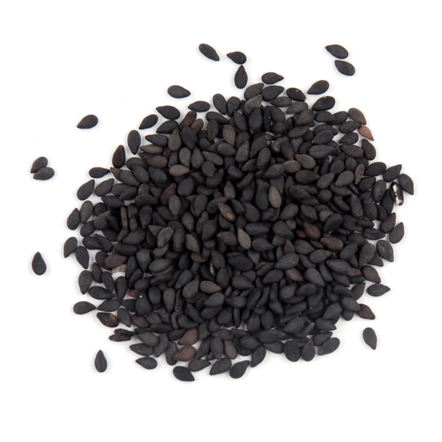 high quality organic certified raw black sesame seeds cleaned