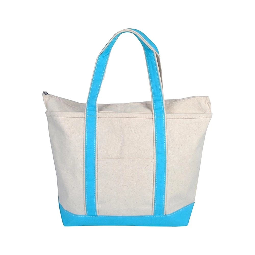 cheap cotton canvas tote bag zip travel manufacturers East Coast  Salt & Sister these canvas tote bags offer ample space for storing essentials while maintaining a manageable size for easy carrying Wholesale Large Canvas Tote Bags