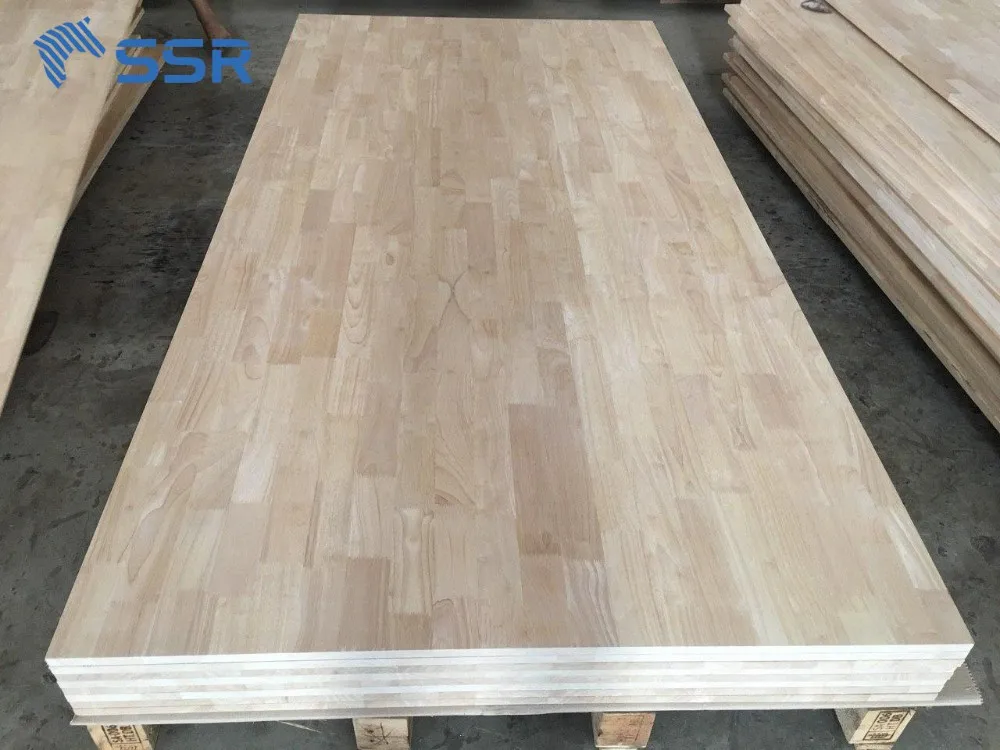 Rubber Wood (hevea) Work Top/countertopfinger Jointed Panels (fjlb