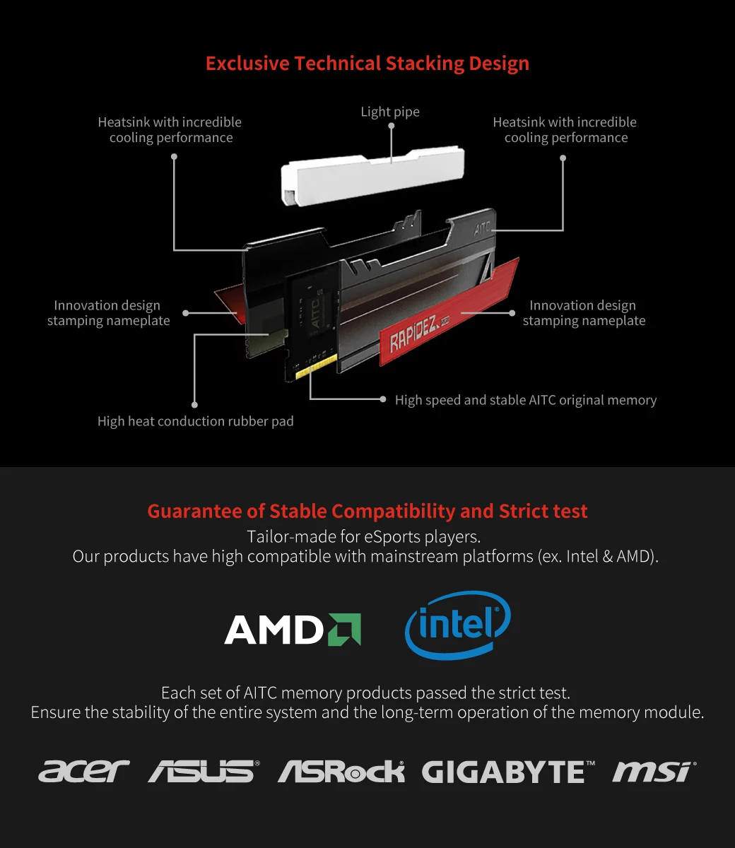 AT370377SRV-X1R14 DDR4 PC4-21300 2666Mhz ECC Registered RDIMM 2rx8 Server Memory Ram A-Tech 8GB Module for Intel R1208WT2GSR