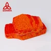OP31 Sanwa Lab Created Synthetic Mexican Fire Opal Rough Material for inlay and opal hamsa bead