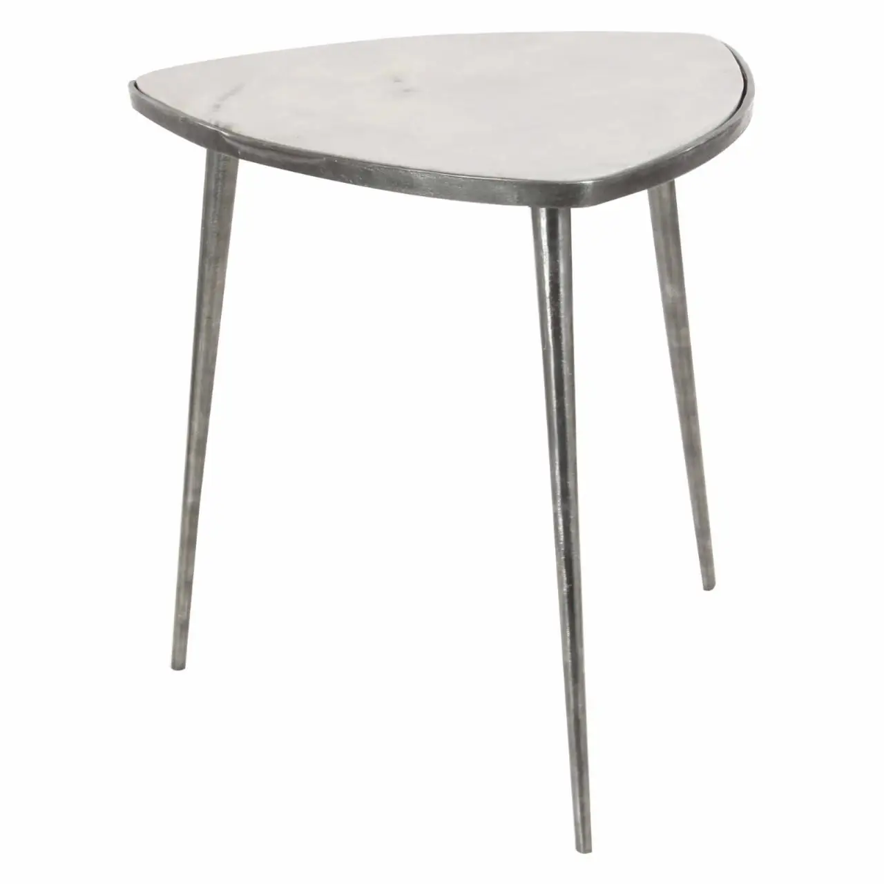 Modern Fancy Side Table For Living Room Stylish Flower Triangle Design