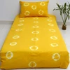Hand pattern natural dyed 100% cotton tie dye bedding set with a pillow cover twin size shibori bedding set