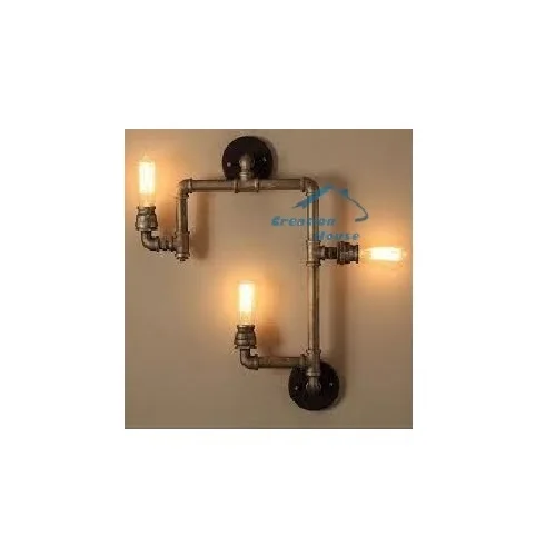 Industrial Bare Edison Bulb In Bronze Finished 3 Light