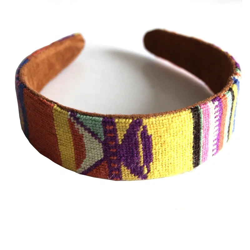 Custom Charming Multi Color Ladies Needlepoint Wool Headband Buy Wool