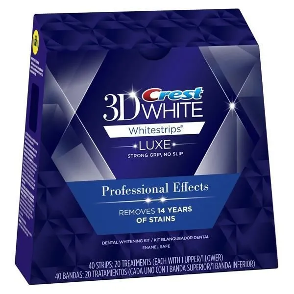 Tiras blanqueadoras Crest Whitestrips Professional Effect 20 tiras para