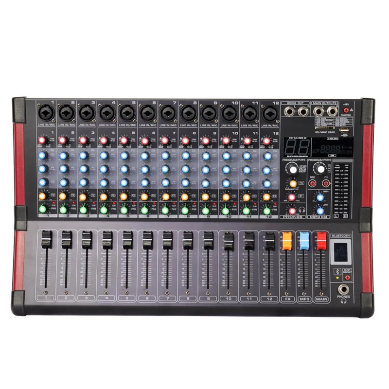 Wholesale High Quality Price 12 Channel System Audio Mixer Live Professional effect sound mixer Dj console From m.alibaba.com