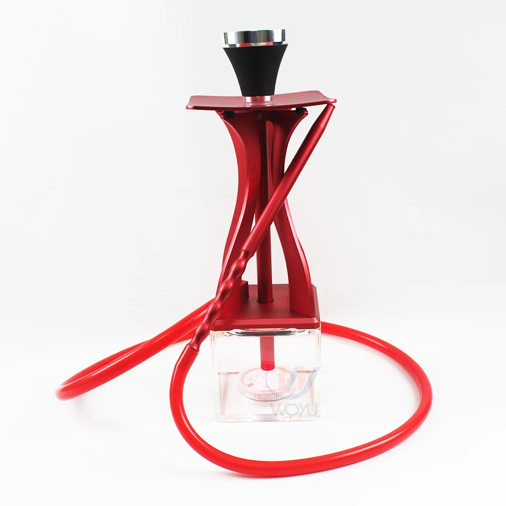 Top Quality Hookah With Led Shisha Square Hookah Square Bottle Acrylic