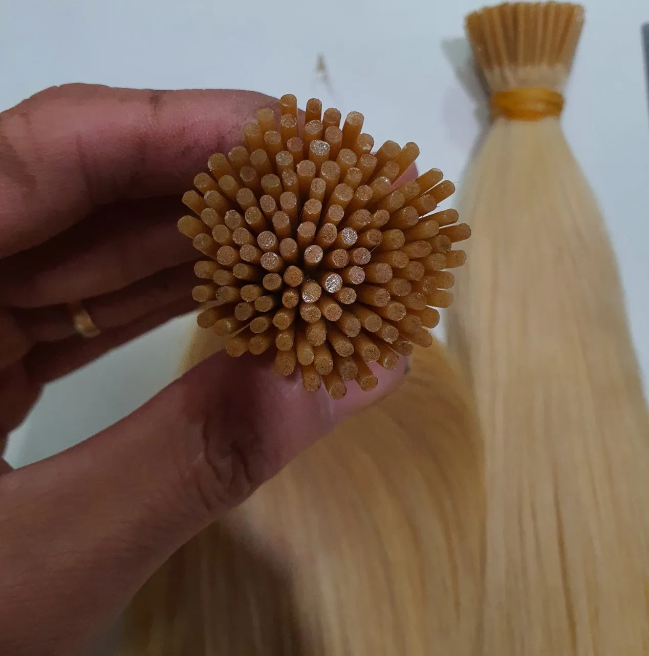 Top Quality 100 Human Hair Extensions Blonde Color Prebonded Itip/utip