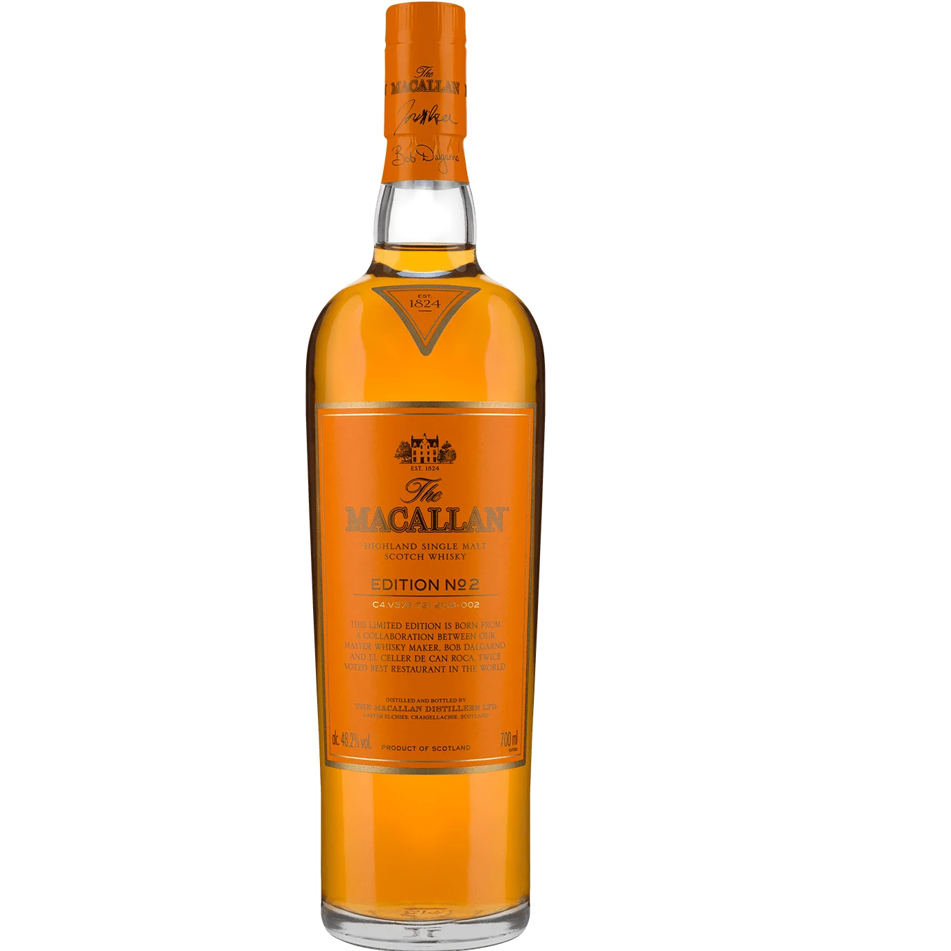 
Distilled 48.2% Alcohol Single Malt Whiskey The Macallan Edition in Gift Packing 