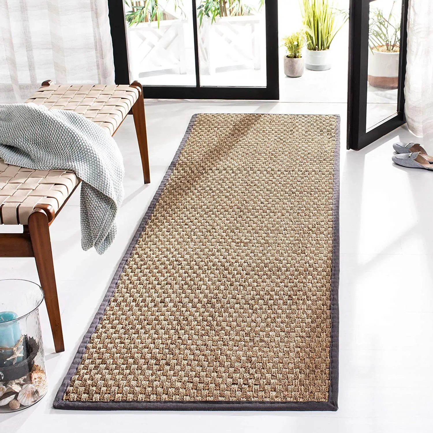 Adorable Vintage Rustic Water Hyacinth Seagrass Carpet Sisal Fibre