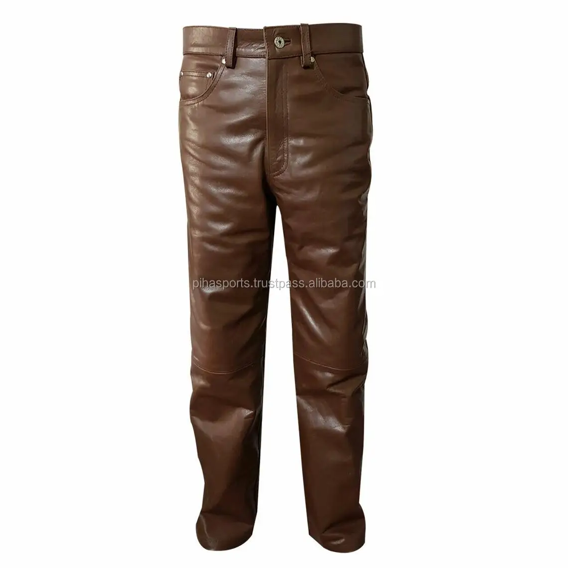 Men's Brown Genuine Leather Slim Fit 