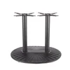 industrial furniture double steel tube oval dining/cafe metal table base