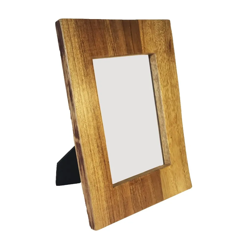Acacia Solid Wood Picture Frame 5x7inches Wall Hanging Customize Photo