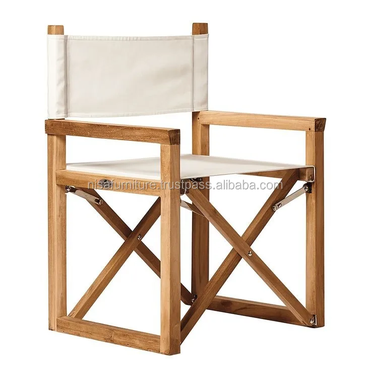 Patio Folding Directors Chair Garden Outdoor Furniture Teak Wood Buy