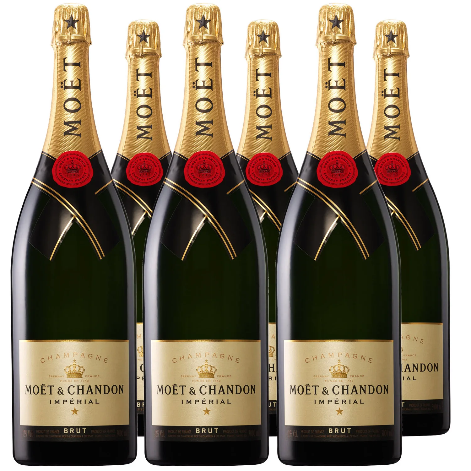 Moet & Chandon Brut Imperial Champagne 6x750ml 12.5 Best Selling French Alcoholic Beverage