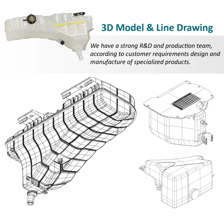 Expansion Reservoir Coolant Tank Heavy Duty Truck Cooling System For
