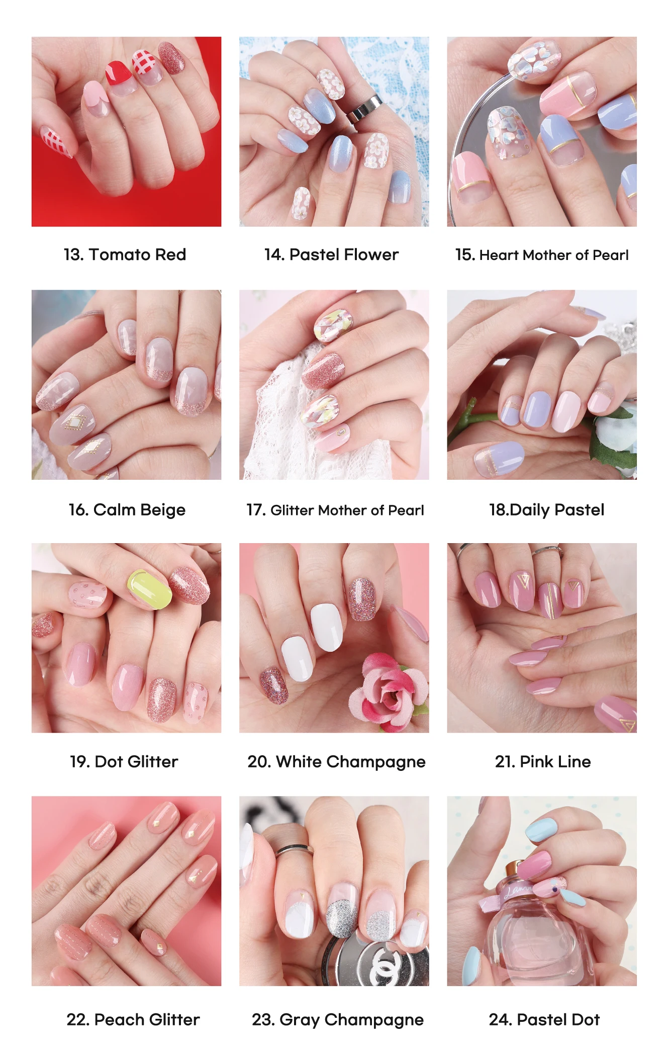 3d Gel Toe Nail Sticker Champagne Glitter made In Korea Oem Available Buy Pedicure Manicure