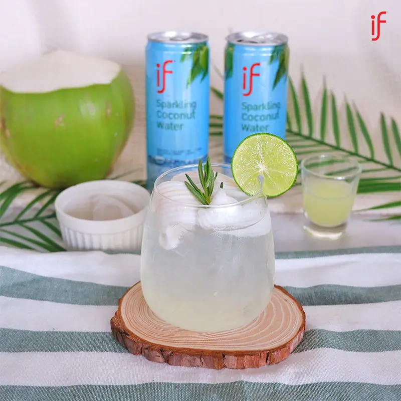 If Sparking Coconut Water 330 Ml 100 Natural From Thai Fresh Coconut
