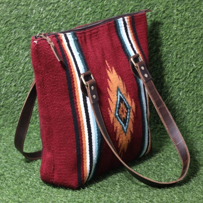 Western Leather Tote Bag Saddle Blanket Tote Bag Buy Hanging File