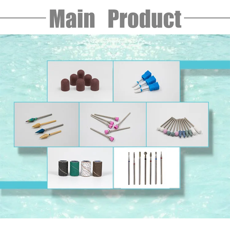 Hot Electric Manicure & Pedicure Set Sharpen Tapered Rotary Cuticle Bit Grind The Dead Skin Nail Cutters Ceramic Nail Drill
