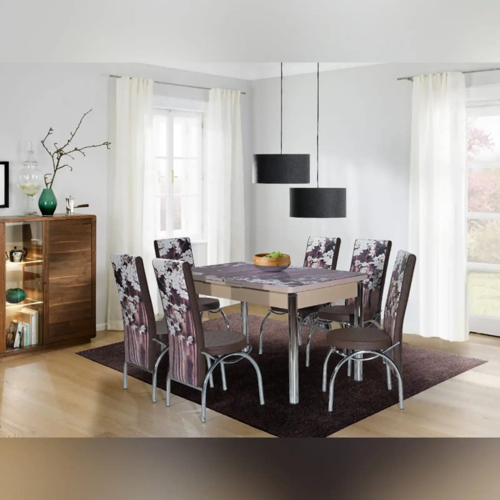 Expendable Table With 6 Chair Best Seller Stylish Product High