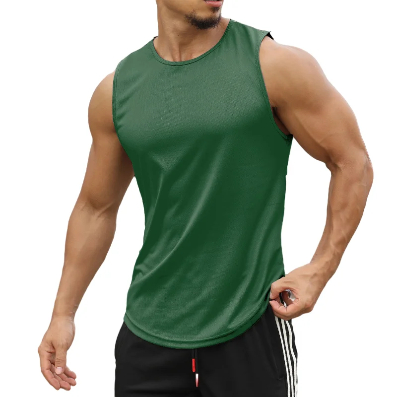 New Design Tank Top For Men Wholesale Custom Cotton Stringer Gym Vest Fitness Singlet Workout