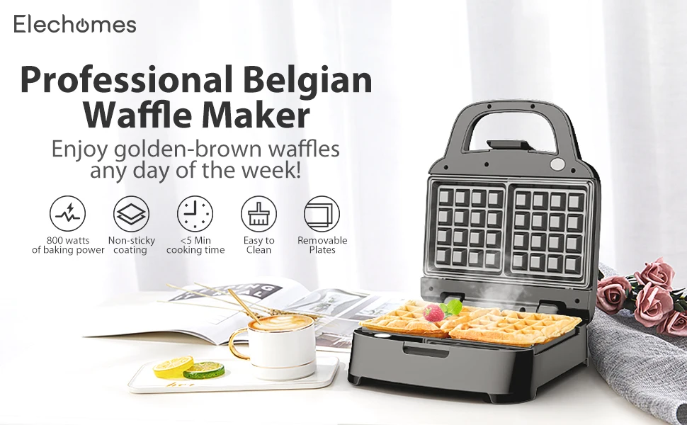 dishwasher safe belgian waffle maker