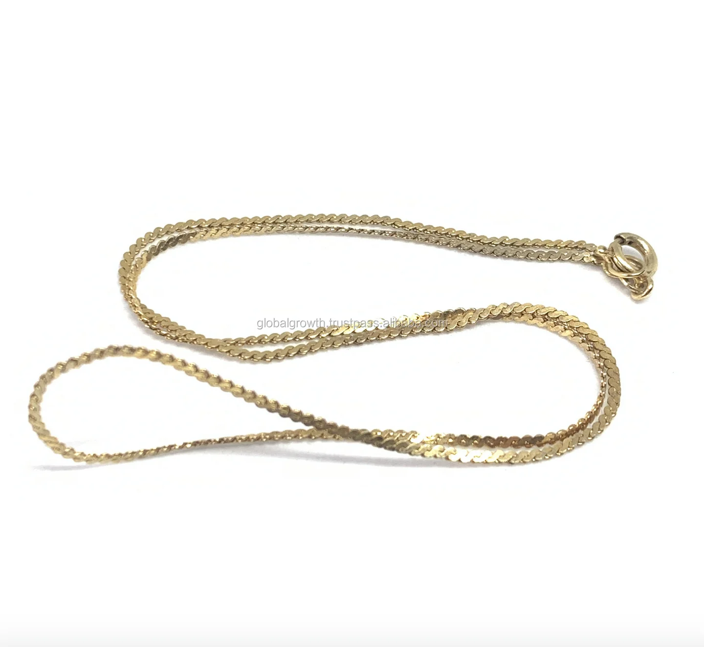 10k 14k 18k 22k Gold Necklace Chains 1mm 2mm 3mm 4mm 5mm Miami Cuban Links Anchor Figaro In