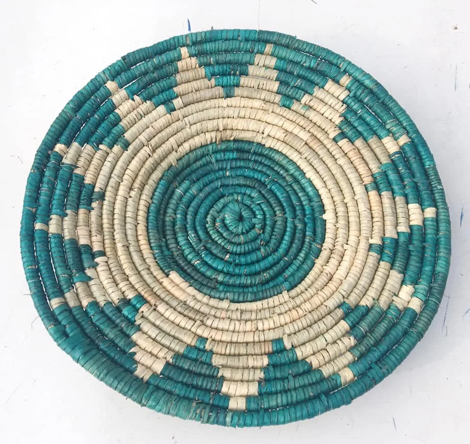 Handwoven Baskets Wall Hanging Rattan Plate Seagrass Plate For