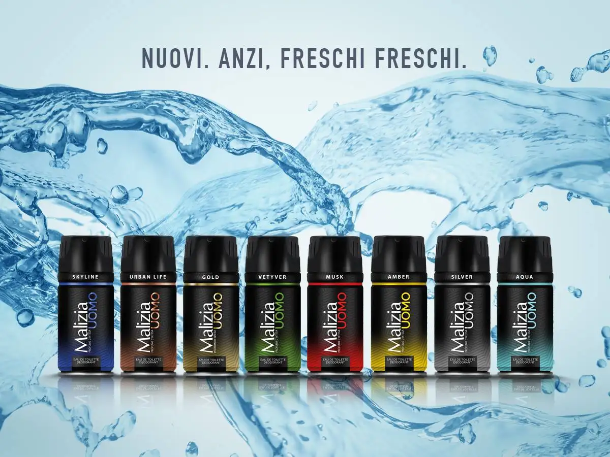 Malizia — Spray Déodorant Hommes,150 Ml,Noir Et Naturel - Buy Déodorant  Spray,Parfum,Bouteille De Parfum Product on Alibaba.com