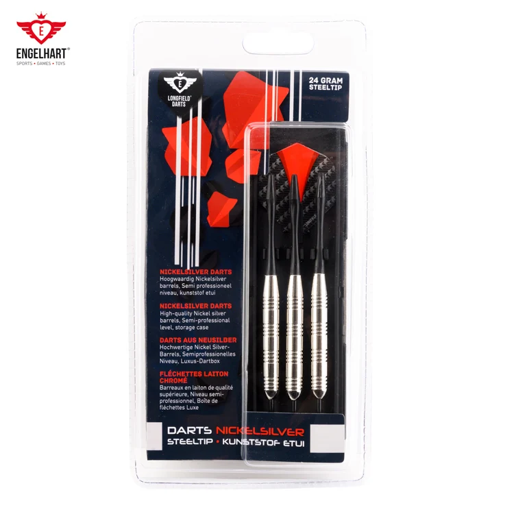 Longfield Darts Steel Tip Darts Set Assorted Weights Nickel Silver