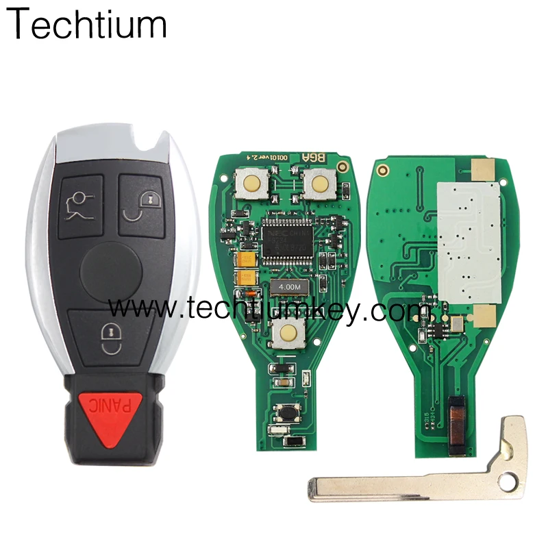Sin Llave Coche a Control Remoto Clave Fob 2 Botón Para Mercedes Benz Año 2000+