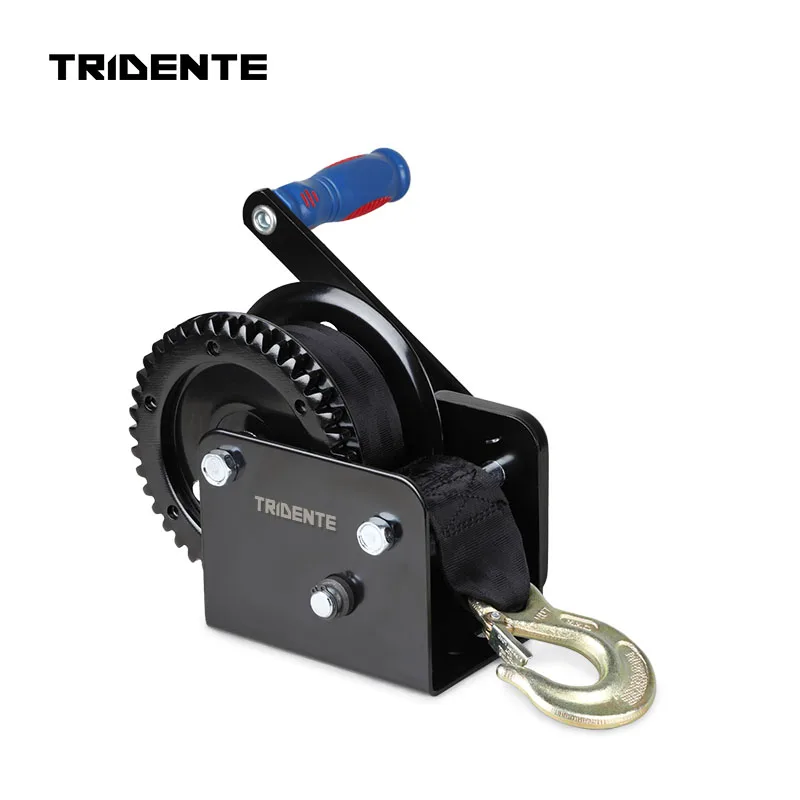 1600lbs / 725kgs Trailer Hand Winch With Brake And Preinstalled 20ft