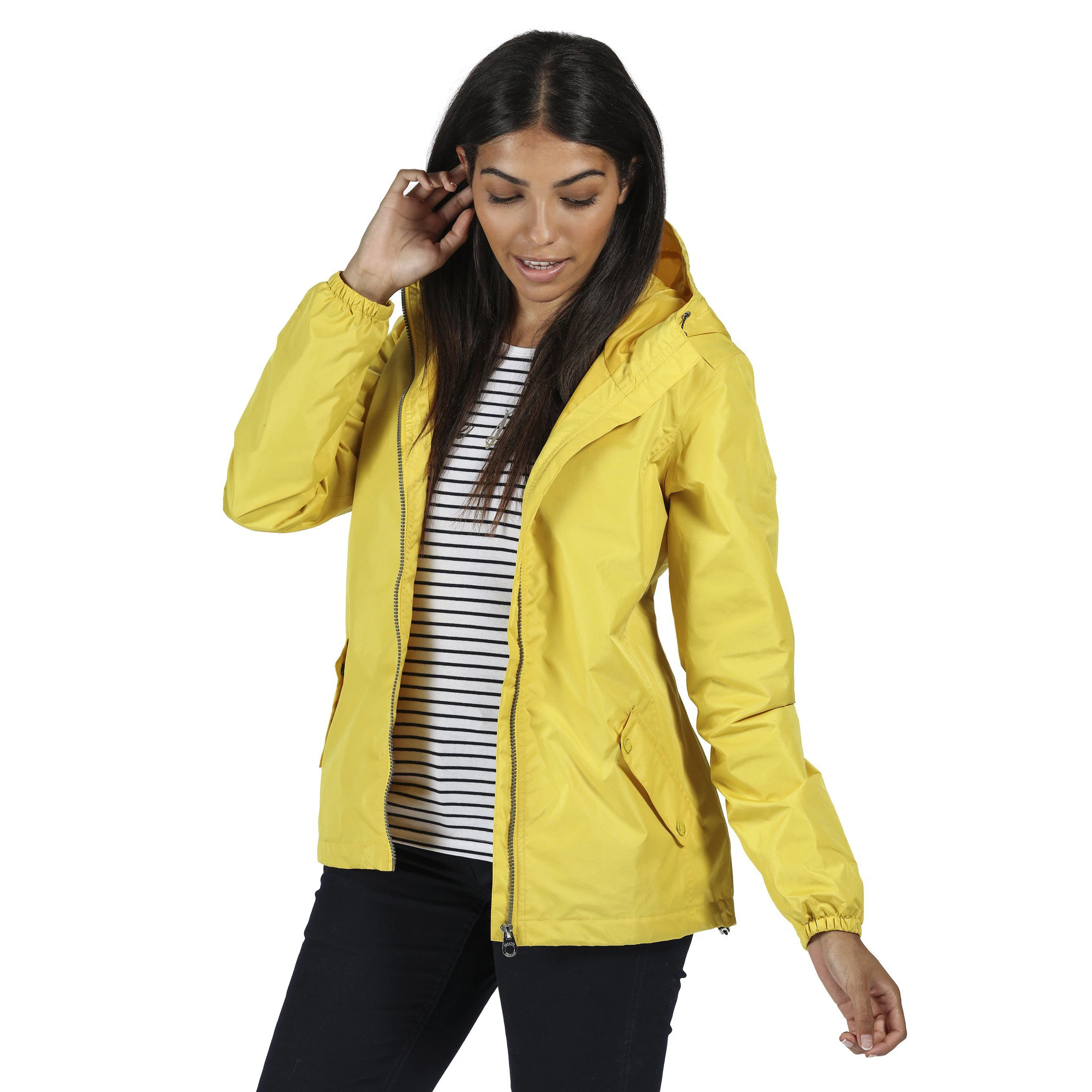 Women's Rain Proof Jackets Lightweight With Hoodie Wind Breaker Jacket