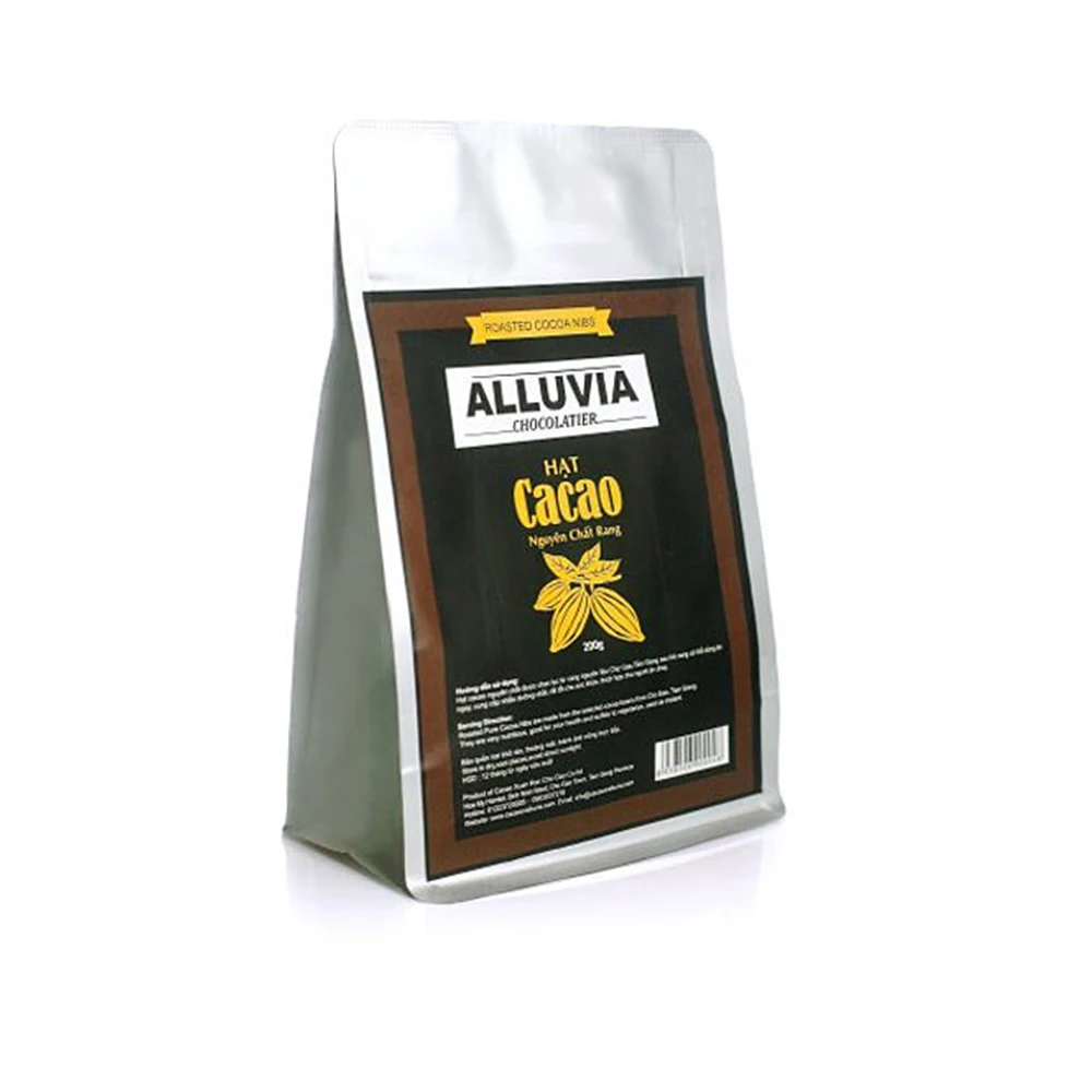 
Best Price Alluvia Chocolatier Roasted Cacao Nib 200g from the Mekong Delta Vietnam 