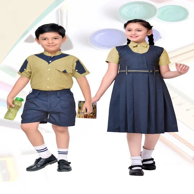 blue shirt school uniform