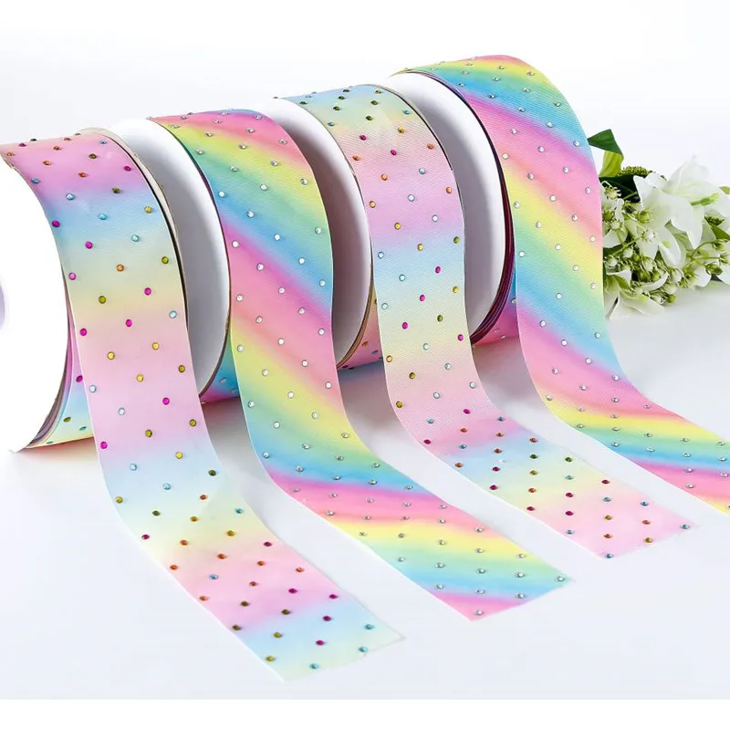 Wholesale Rhombus Pattern Polyester Ribbon 