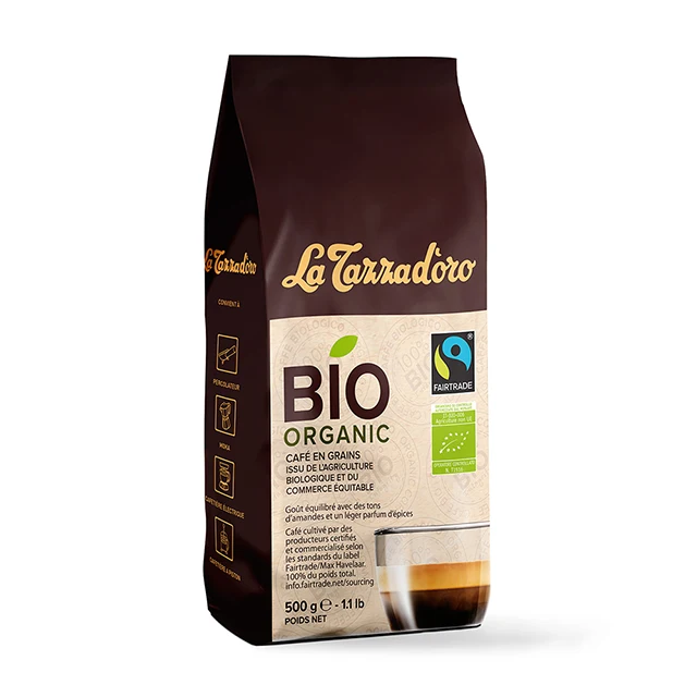 best organic whole beans espresso coffee blend - la tazza doro