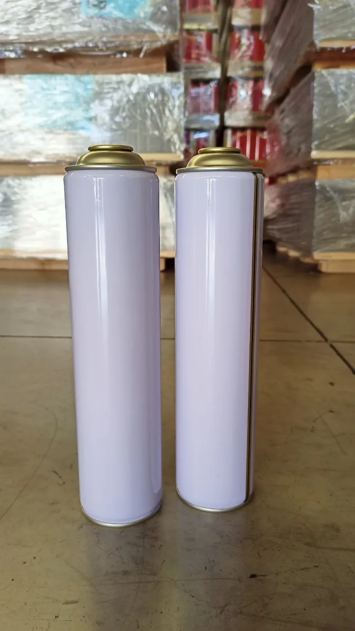 Industrial Purpose Oxy Cans Empty Aerosol Cans In Cylinder Shape With 4