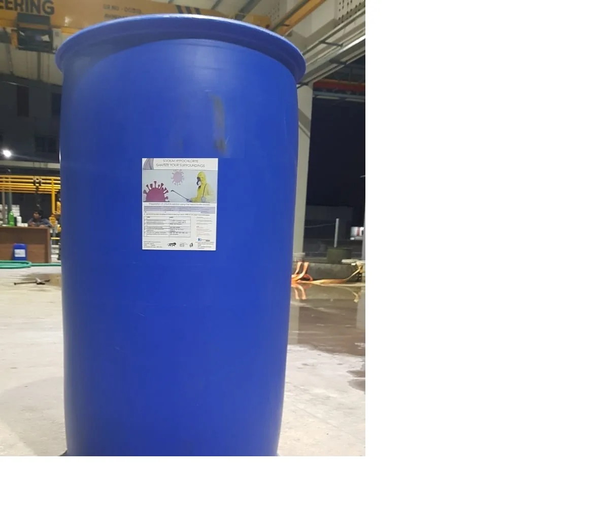 Sodium Hypochlorite 12 Chlorine Solution Bleach Liquid Sodium