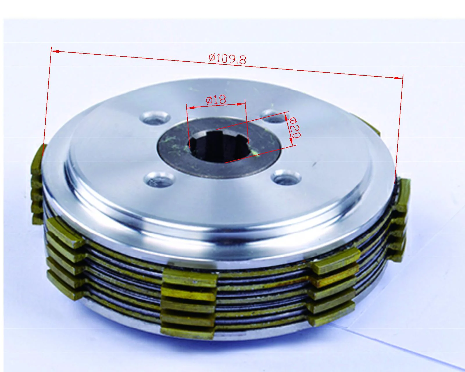 
Taizhou Yizhao Motorcycle Clutch Assembly Series---model number CG-125 ( add iron) 